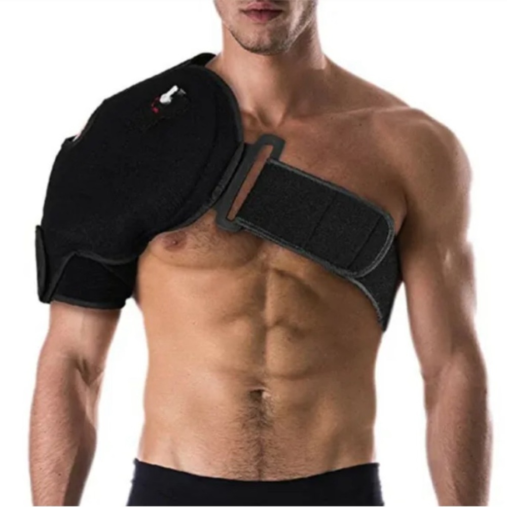 ThermoActive Hot or Cold Therapy Shoulder Ice Pack Wrap Brace Right Side